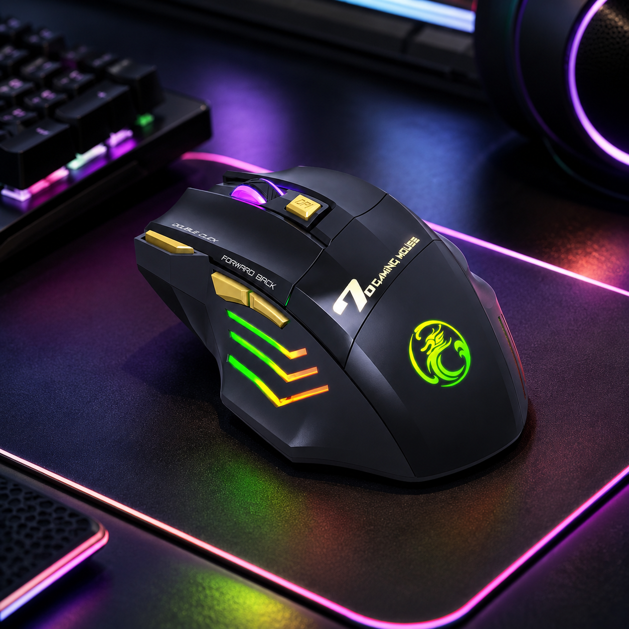 Mouse GW-X7 vista superior RGB